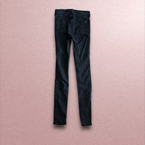 Rag & Bone High Rise Skinny Jean in Black - Picture 3 of 6